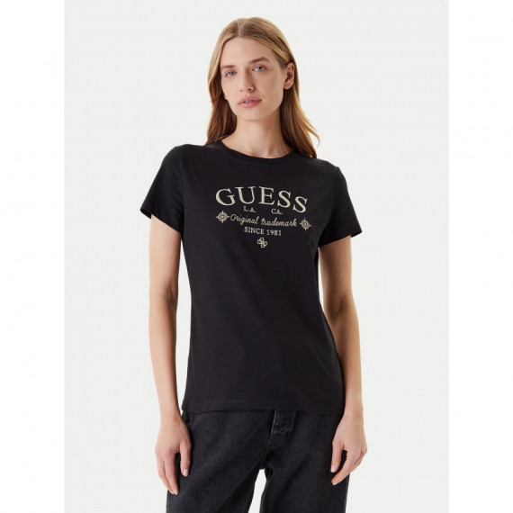 Camiseta con Logotipo Corte Regular de GUESS