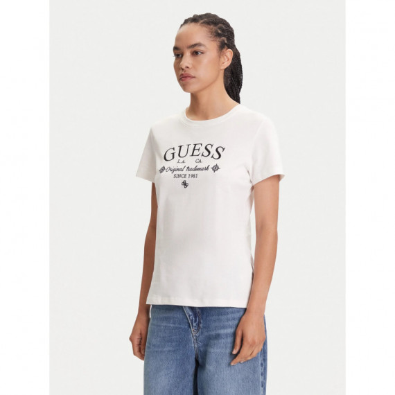 Camiseta con Logotipo Corte Regular de GUESS
