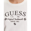 Camiseta con Logotipo Corte Regular de GUESS