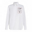 KARL LAGERFELD - Karl Series Poplin Shirt - 100 - A3W11040/100