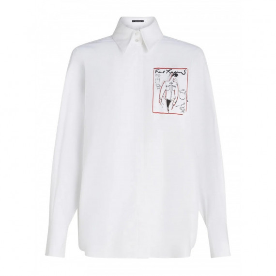KARL LAGERFELD - Karl Series Poplin Shirt - 100 - A3W11040/100