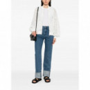 KARL LAGERFELD - Cuffed Straight Denim Pants - D31 - A3W10017/D31