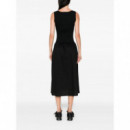 KARL LAGERFELD - Ikon Fabric Mix Knit Dress - 999 - A3W13037/999