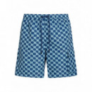 KARL LAGERFELD - Monogram Med Cargo Boardshorts - 1XP - A3M46003/1XP