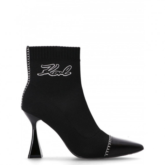 KARL LAGERFELD - Debut Ii Mix Knit Ankle Boot - K00 - KL32062/K00
