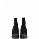 KARL LAGERFELD - Debut Ii Mix Knit Ankle Boot - K00 - KL32062/K00