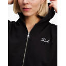 KARL LAGERFELD - Hem Signature Zip Up Hoodie - 999 - A3W20067/999