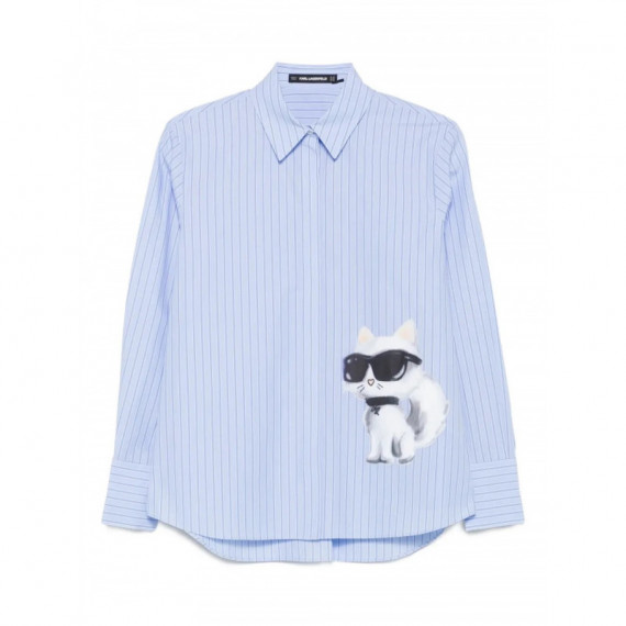 KARL LAGERFELD - Ikon Stripe Choupette Shirt - 1OK - A3W11029/1OK