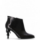 KARL LAGERFELD - Karl Nft Heel Zip Short Boot - 000 - KL39135/000
