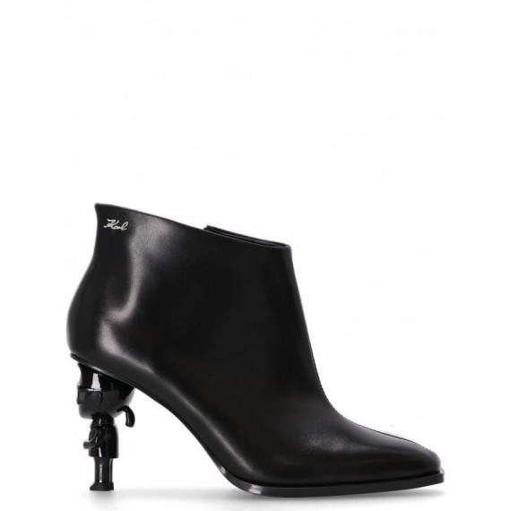 KARL LAGERFELD - Karl Nft Heel Zip Short Boot - 000 - KL39135/000