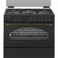 SVAN SKGW5900RN Cocina Gas Ancho 90 Cm Rústico Negro