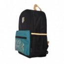 Mochila Casual Regreso a Hogwarts Negra y Azulado Harry Potter  BLUE SKY STUDIOS