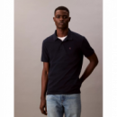 Polo CALVIN KLEIN Azul Marino Logo Bordado Rosa