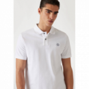 Polo GUESS Parche Blanco