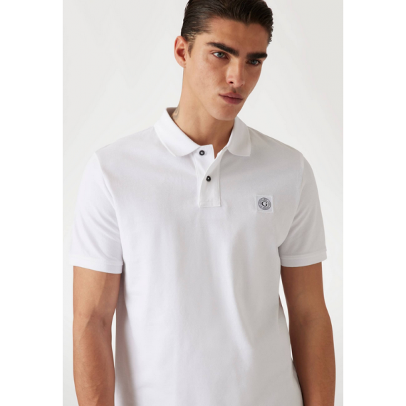Polo GUESS Parche Blanco