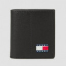 Tjm Heritage Leather Cc & Coin Black  TOMMY HILFIGER