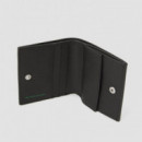 Tjm Heritage Leather Cc & Coin Black  TOMMY HILFIGER