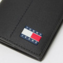 Tjm Heritage Leather Cc & Coin Black  TOMMY HILFIGER