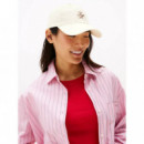 Th Embroidered Cap Ivory Petal  TOMMY HILFIGER