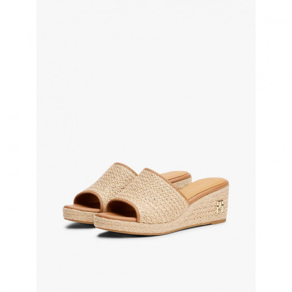 Th Rope Wedge Sandal Neutral  TOMMY HILFIGER