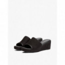 Th Rope Wedge Sandal Black  TOMMY HILFIGER