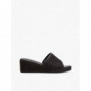 Th Rope Wedge Sandal Black  TOMMY HILFIGER