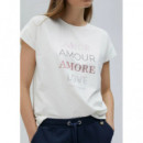 Camisetas Mujer Camiseta LOLA CASADEMUNT Amore Blanco