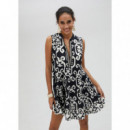 Vestidos Vestido LOLA CASADEMUNT Kurta Bicolor con Volantes