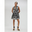 Vestidos Vestido LOLA CASADEMUNT Kurta Bicolor con Volantes