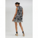 Vestidos Vestido LOLA CASADEMUNT Kurta Bicolor con Volantes