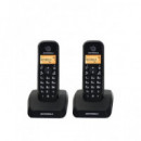 MOTOROLA Telefono Inalambrico Duo S1202 Negro Manos Libre/id LLAMADAS/50 Agenda