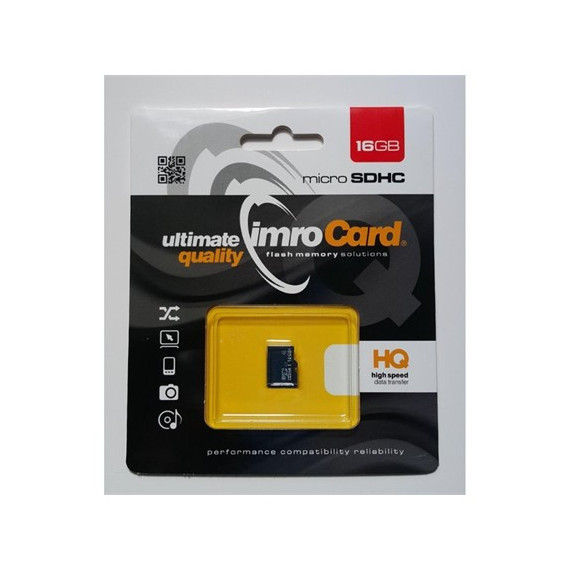 HQ Tarjeta Memoria Micro Sdhc 16GB Uhs-i Clase 10