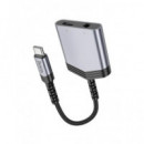 HOCO Adaptador Tipo C/m a Tipo C/h+jack 3.5/H LS39 15CMS