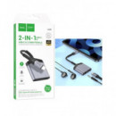 HOCO Adaptador Tipo C/m a Tipo C/h+jack 3.5/H LS39 15CMS