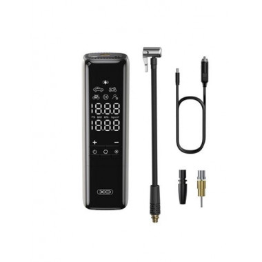 XO Inflador Portatil con Cable XO-CZ017 12V 120W con Pantalla y Luz Led