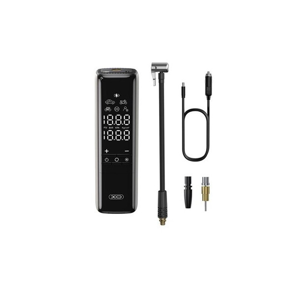 XO Inflador Portatil con Cable XO-CZ017 12V 120W con Pantalla y Luz Led