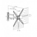 CROMAD Soporte TV Lcd Pared 13.-55" con Brazo Doble Extension CR1174