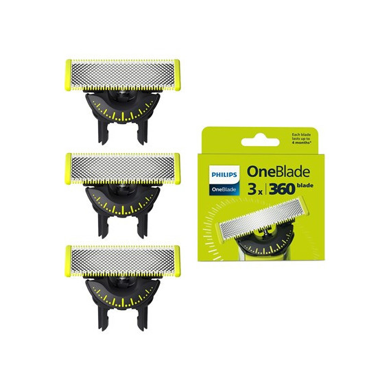PHILIPS Recambio One Blade 360 Cabeza 3 Unidad QP430/60