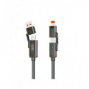 XO Cable Carga 4 en 1 Tipo C/ USB a a Tipo C/ Lightning NB275 60W 1MTR
