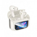 HOCO Auricular BLUETOOTH con Base Cargadora Pantalla/ Cancelacion de Ruido EQ21 Blanco