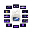 HOCO Auricular BLUETOOTH con Base Cargadora Pantalla/ Cancelacion de Ruido EQ21 Blanco