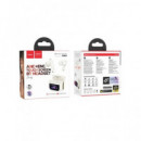 HOCO Auricular BLUETOOTH con Base Cargadora Pantalla/ Cancelacion de Ruido EQ21 Blanco