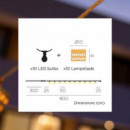 Guirnalda Led Decorativa de Exterior Alba- Essentials®  ESSENTIALS