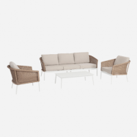 Conjunto de Jardín Annaba- Color Beige- 5 Plazas- Terrazza®  TERRAZZA COLLECTION