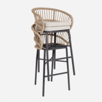 Taburete de Jardín Apilable Arete- Color Beige- Terrazza®- Exterior  TERRAZZA COLLECTION