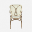 Silla de Jardín Apilable Selene- Estampado con Colores Neutros- Terrazza® -exterior  TERRAZZA COLLECTION