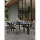 Set de Comedor Naos- Color Antracita- Terrazza®- Exterior  TERRAZZA COLLECTION