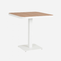 Mesa de Jardín Bistro Odessa- Color Blanco- 75X75 Cm- Terrazza®- Exterior  TERRAZZA COLLECTION