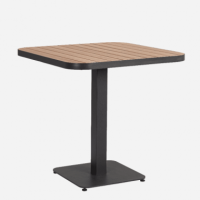 Mesa de Jardín Bistro Odessa- Color Negro- 75X75 Cm- Terrazza®- Exterior  TERRAZZA COLLECTION