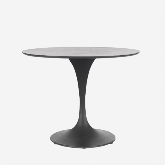 Mesa de jardín redonda ÓPERA- 90 cm Ø- Color antracita- Terrazza®- Exterior